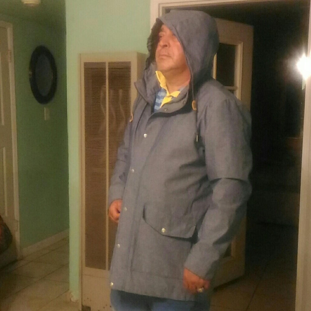 Levi Strauss rain jacket duo zipper & button